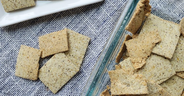Grain-Free Crackers (from almond pulp!)