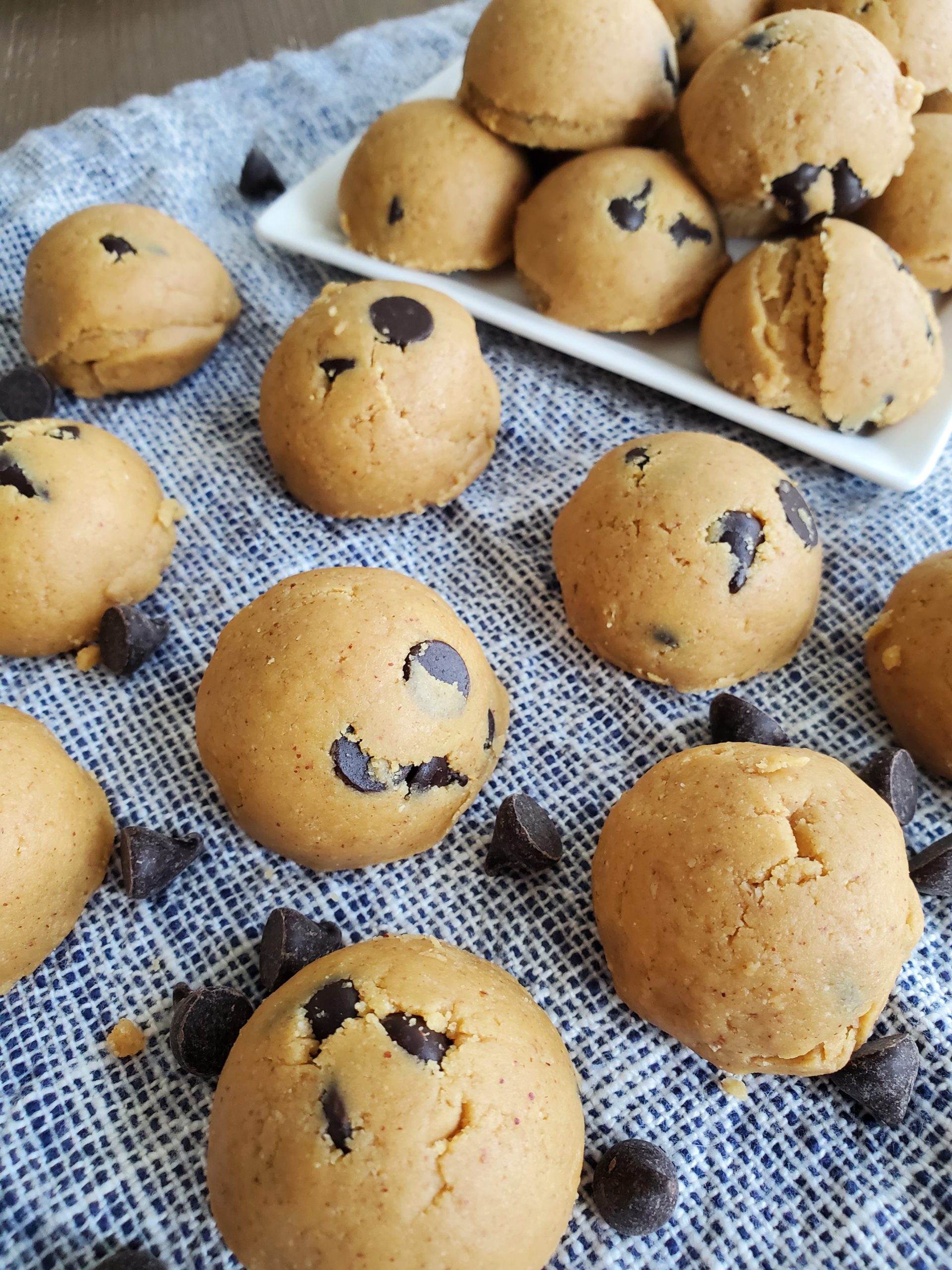Soft & Chewy Peanut Butter Chocolate Chip Protein Bites